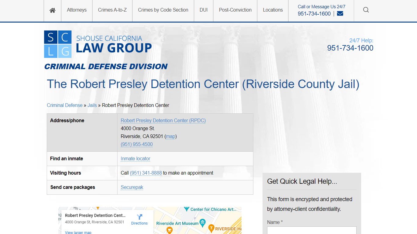The Robert Presley Detention Center (Riverside County Jail)